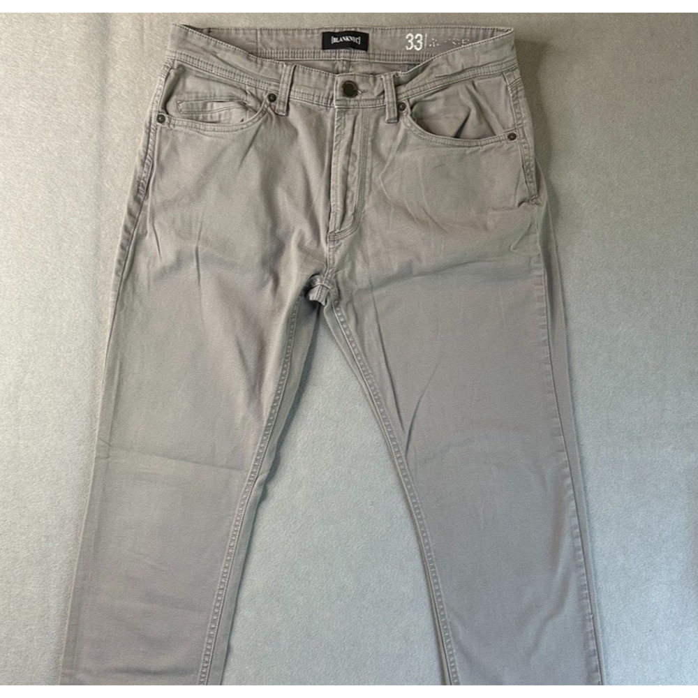 BLANKNYC Men's Slim Fit Stretch Pants Gray Size 33 Cotton Blend